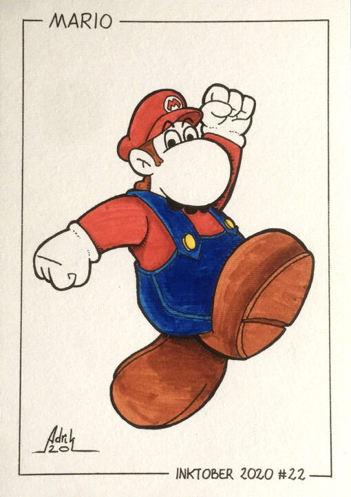 Inktober 2020 Mario Nintendo